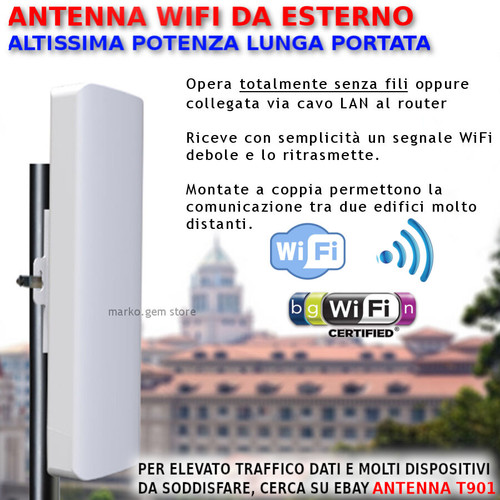 Antenna wifi esterno alta - wifi,