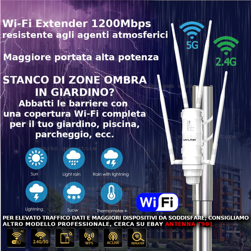 Ripetitore segnale wifi ac1200 - wifi,
